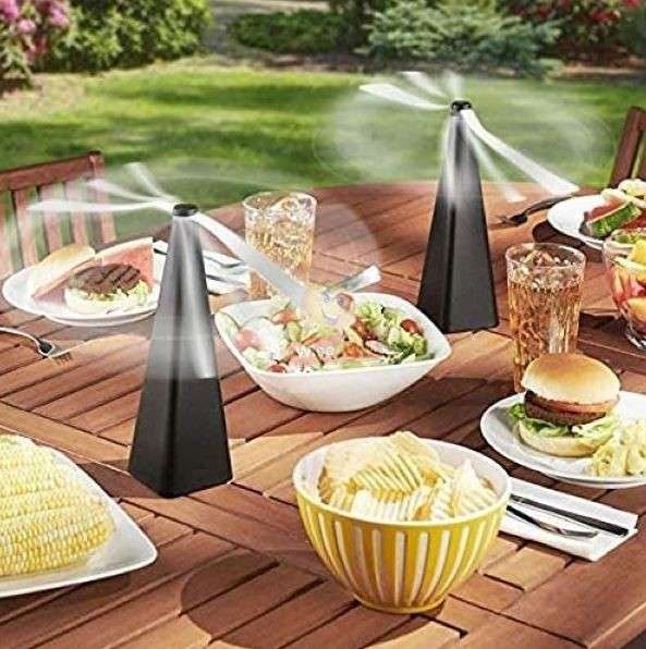 Insect Repeller Fan with 360° Rotation, Silent, Keep Insects away from Food and more - START R1 ONLY