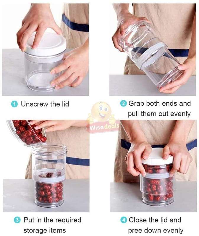 Adjustable food Storage Container