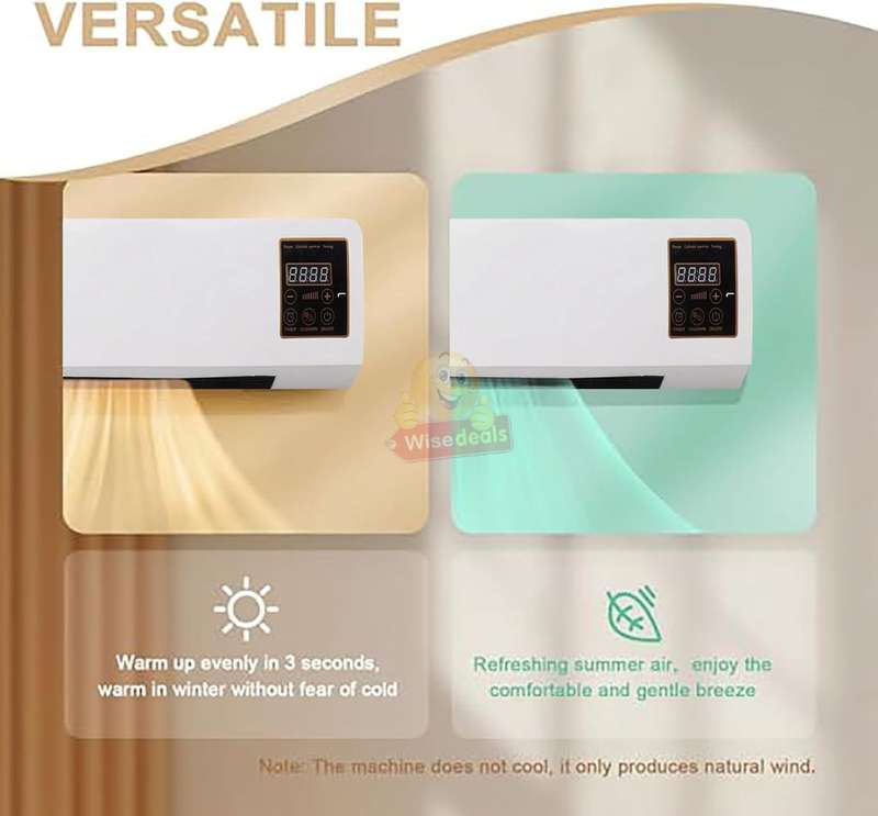 Hot and Cold Air Conditioner Unit Wall-mounted Electric Heater and Remote