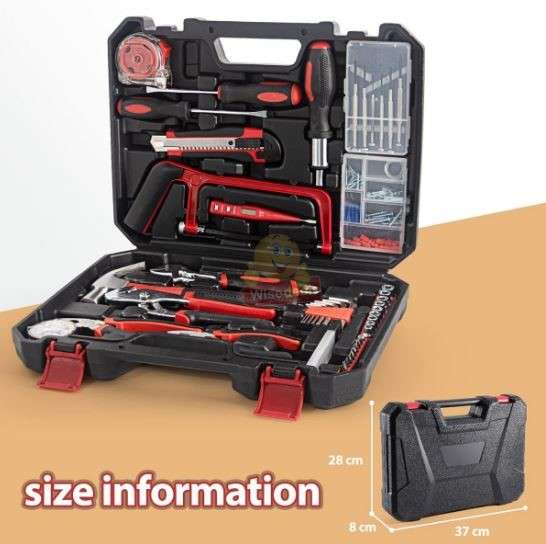 108 Piece Tool Set Accessories in Carry box