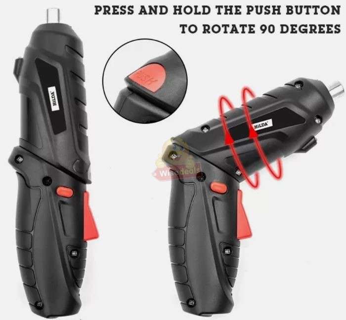 Cordless USB Charging Mini Rechargeable Electric Screwdriver Drill LED Light