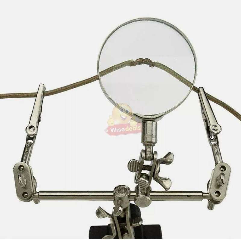 Soldering Magnifying Glass with 3 Handles and Zoom Function
