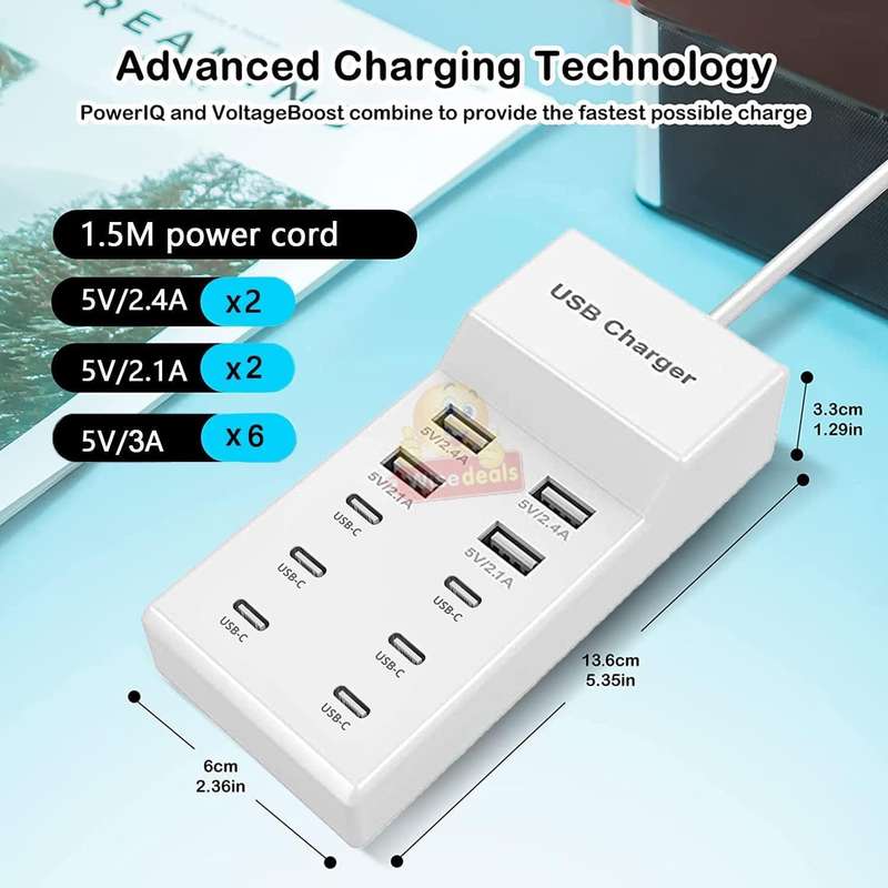 10 Port USB Charger