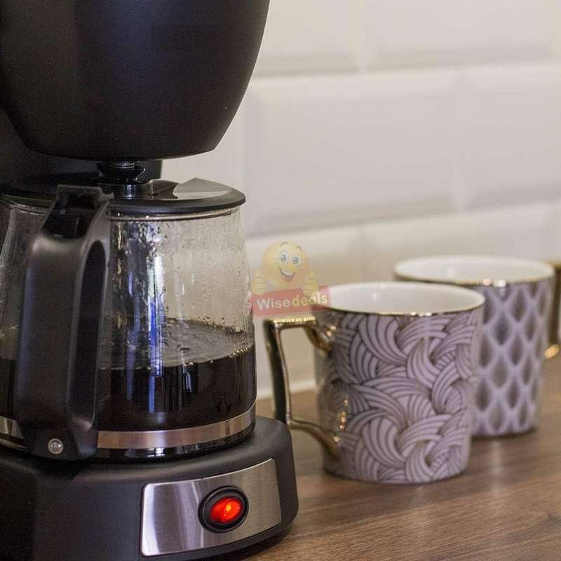 10 Cup Electric Drip Coffee Maker with Water Level Indicator and Auto Shut Off