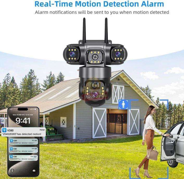 Waterproof 3-in-1 IP WIFI or 4G (Sim Card) SOLAR Camera select on Checkout