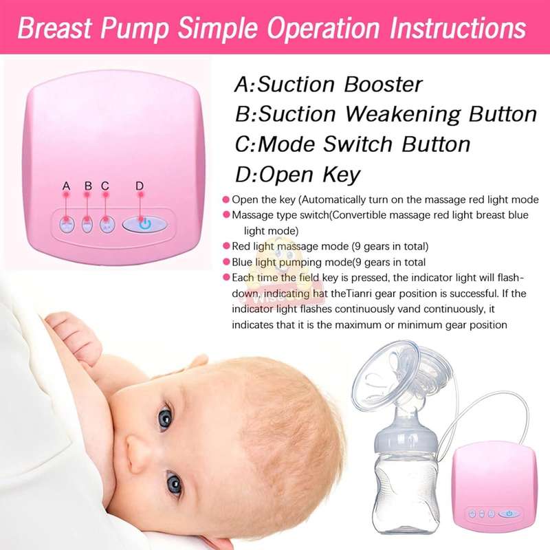 USB Rechargeable Different Level Electric Breast Pump