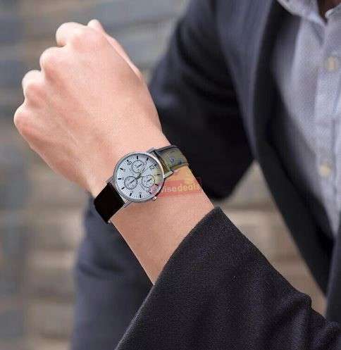 Geneva Mens Quartz Watch and Bracelet Set in Gift Box