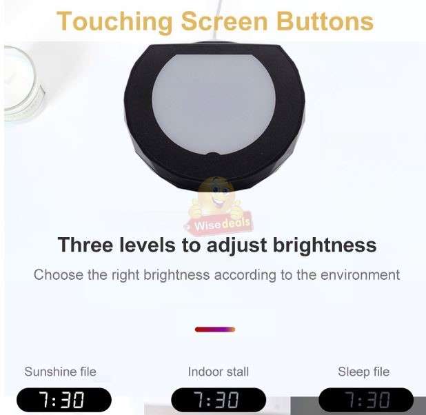 Bluetooth 3D Speaker and Wireless Charger with Adjustable Night Light