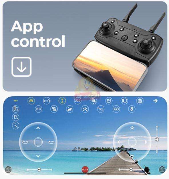 Foldable LED Drone With 1080P HD FPV Camera Remote Control