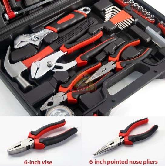 108 Piece Tool Set Accessories in Carry box