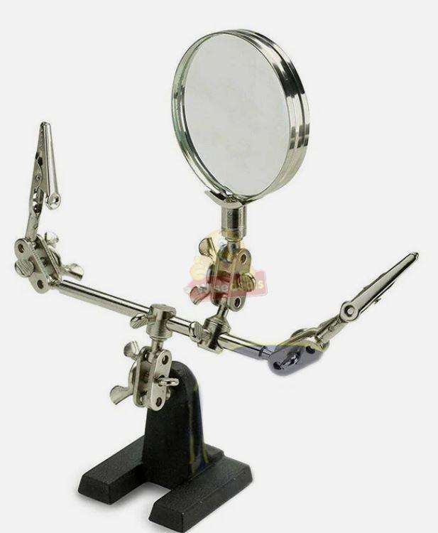 Soldering Magnifying Glass with 3 Handles and Zoom Function