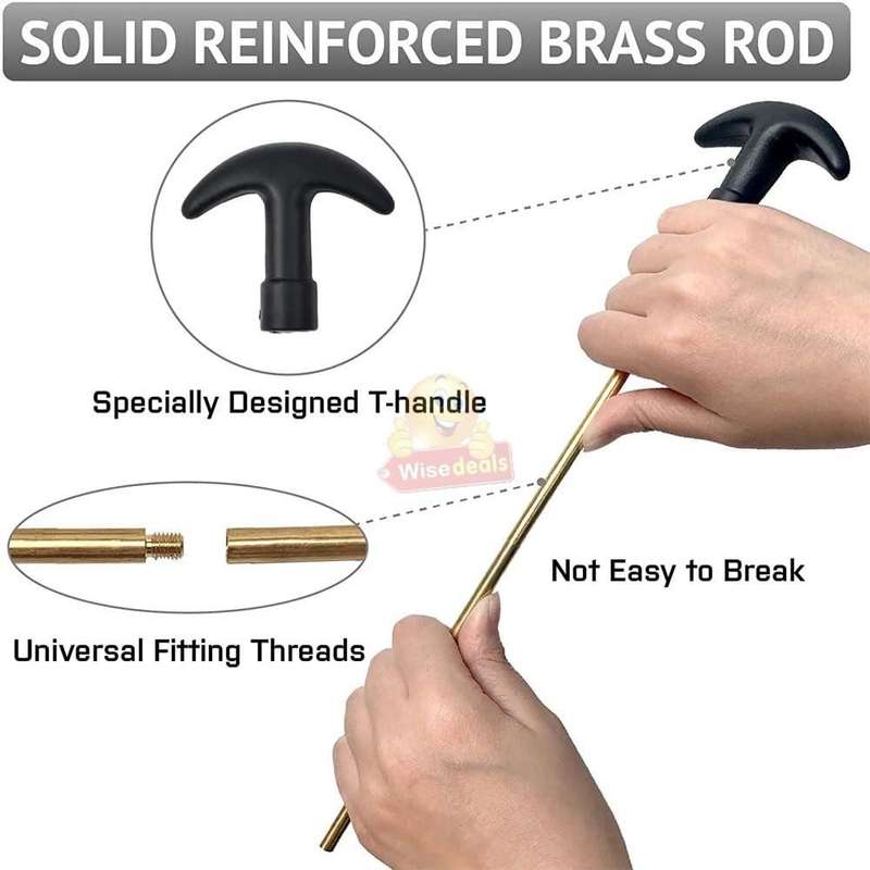 Universal Pistol Gun Cleaning Kit Barrel Brushes Tools for most Caliber guns