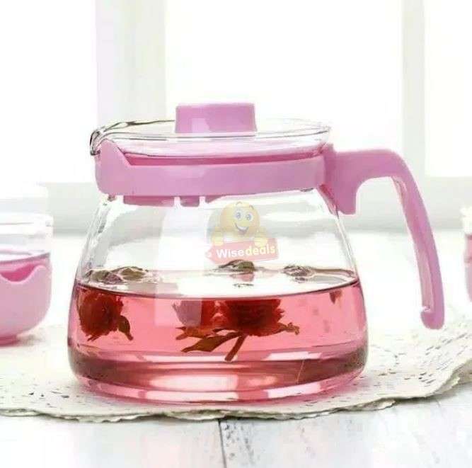 5 Piece Glass Teapot Cup Set Available in 3 Colours