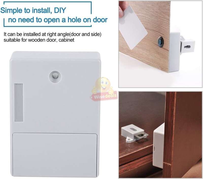Electronic Cabinet Hidden Smart Locks Security Smart Keyless Without Hole