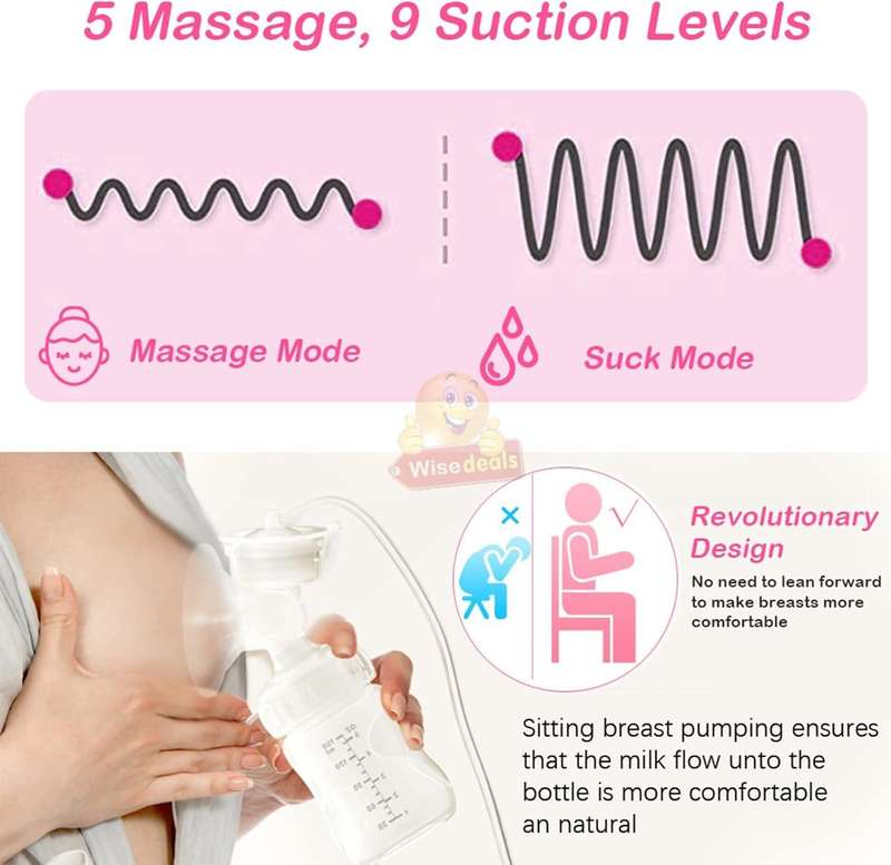 USB Rechargeable Different Level Electric Breast Pump