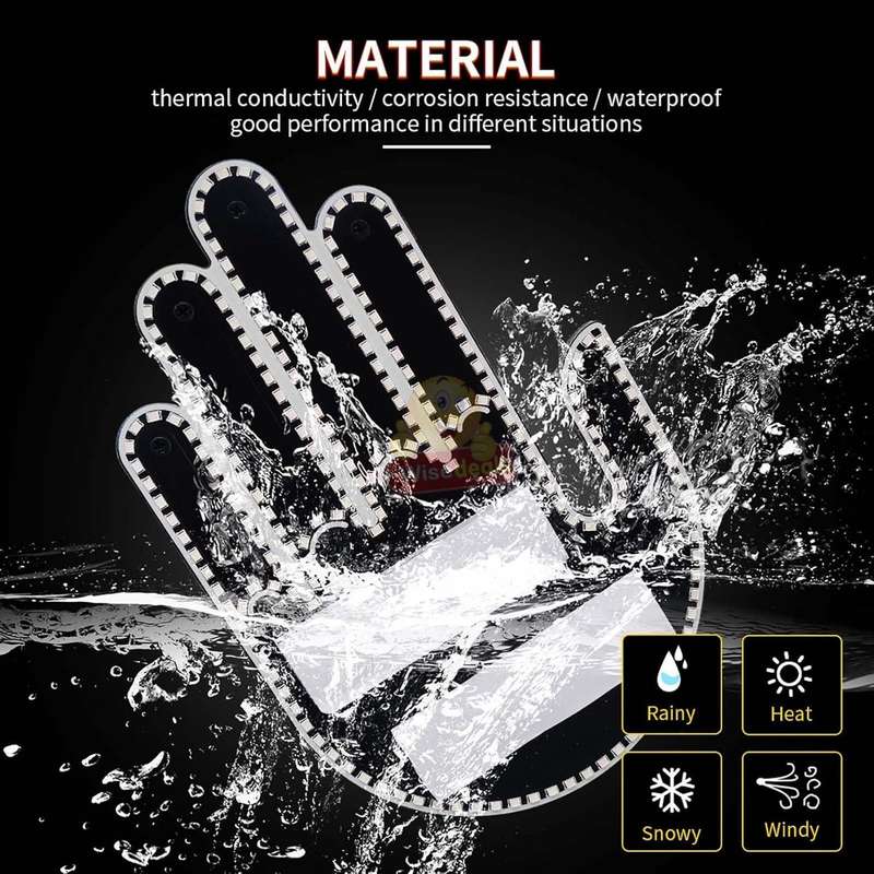 New Fun 3 Gesture Luminous LED Car Window Light