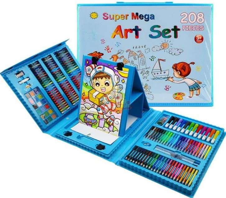 208 Piece Premium Art Set only available in Blue