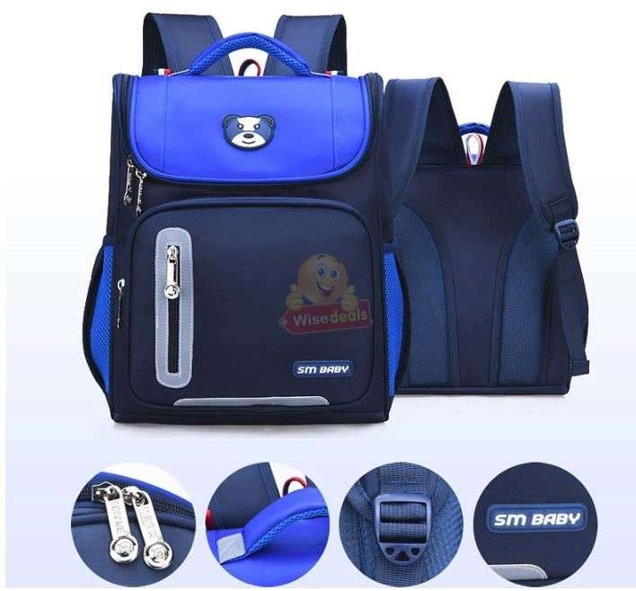 Lightweight Backpack with Multiple Pockets and Safety Warning Reflective Strips