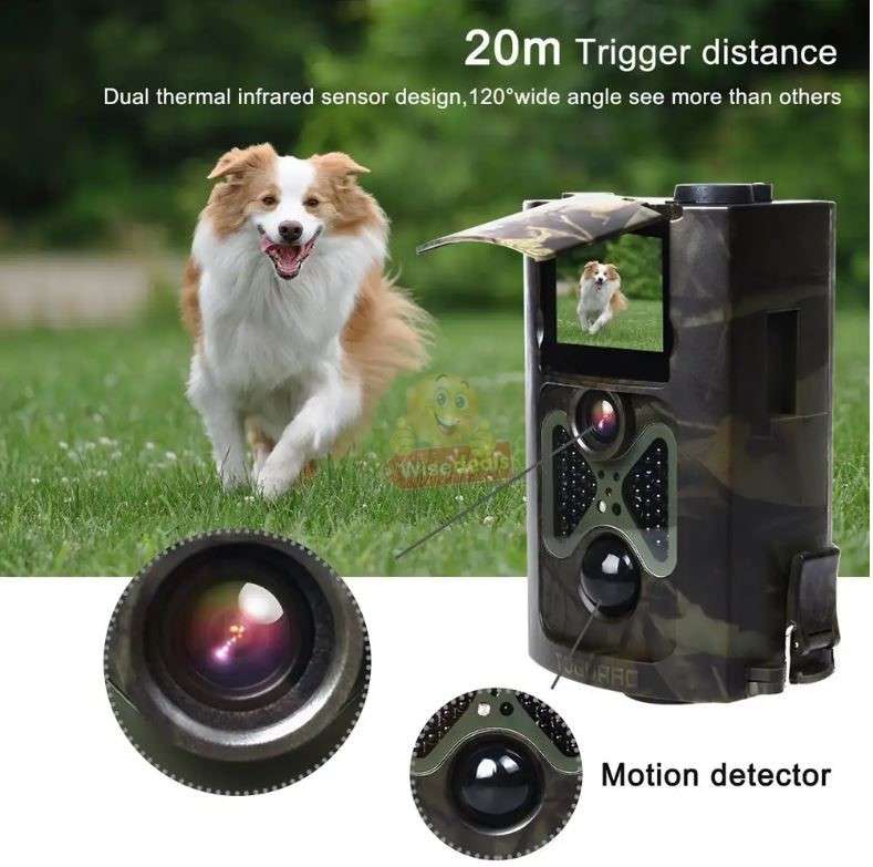 Waterproof Outdoor Trail Hunting Camera Night Vision 24MP 1080P