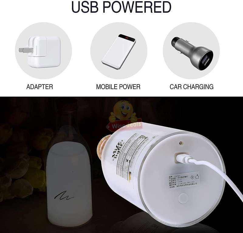 Creative DIY Message Lamp Milk Bottle Led Bedside Lamp