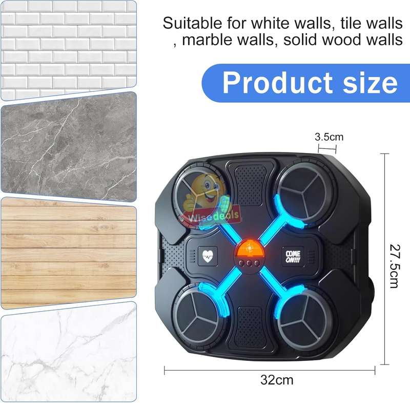 Bluetooth 3 Speed Music Boxing Relaxing Exercise Wall Mounted Speaker