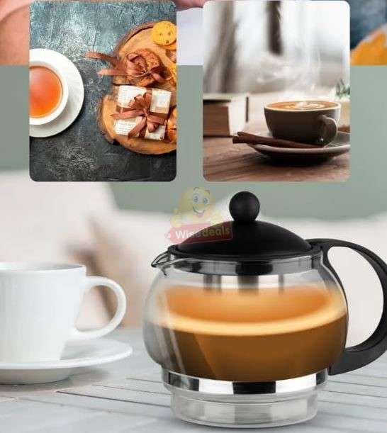 2 Piece RAF Cordless Kettle and Tea Pot with Electric Tray