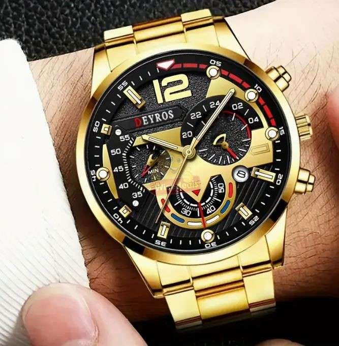 2 Piece Mens Watch and Bracelet Set includes Complimentary Gift Box