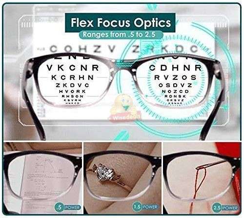 One Power Unisex Reading glasses power from .5X to 2.5X