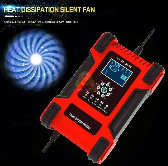 7 Stage Automatic Repair Battery Charger 24V 5A, 12V 10A For Most Battery Types