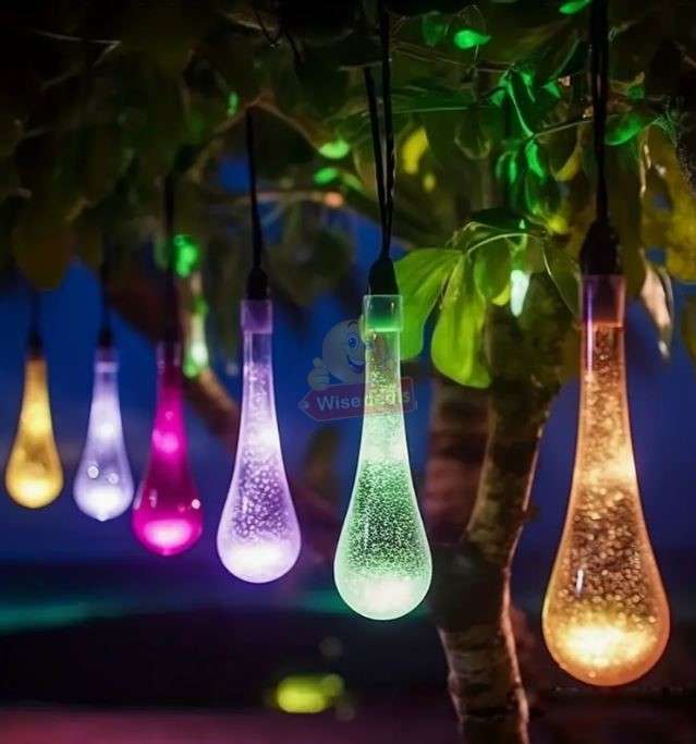 9.5M SOLAR LED String Lights with 50 Multi-colour Bulbs