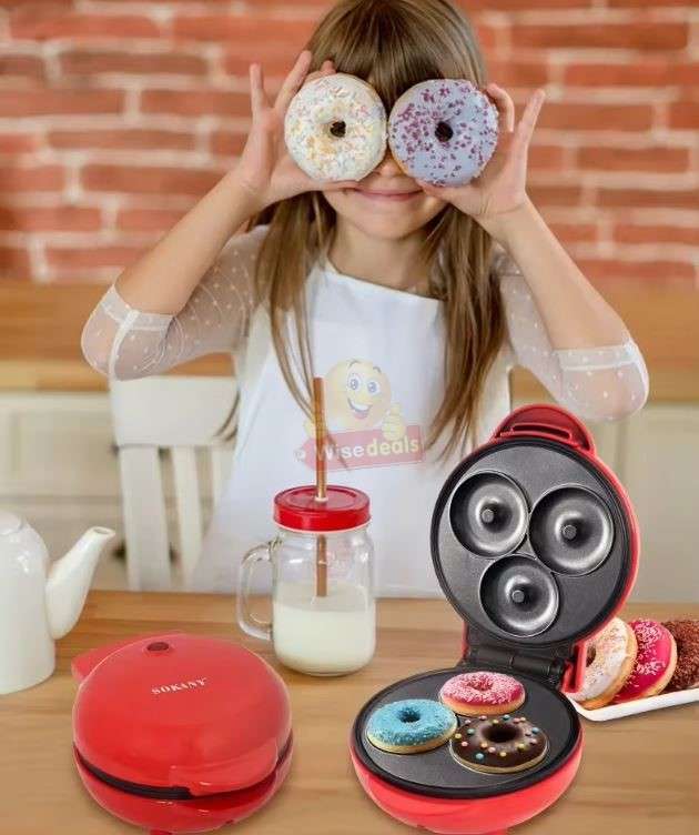 3 Minute Mini Donut Maker with Indicator Light