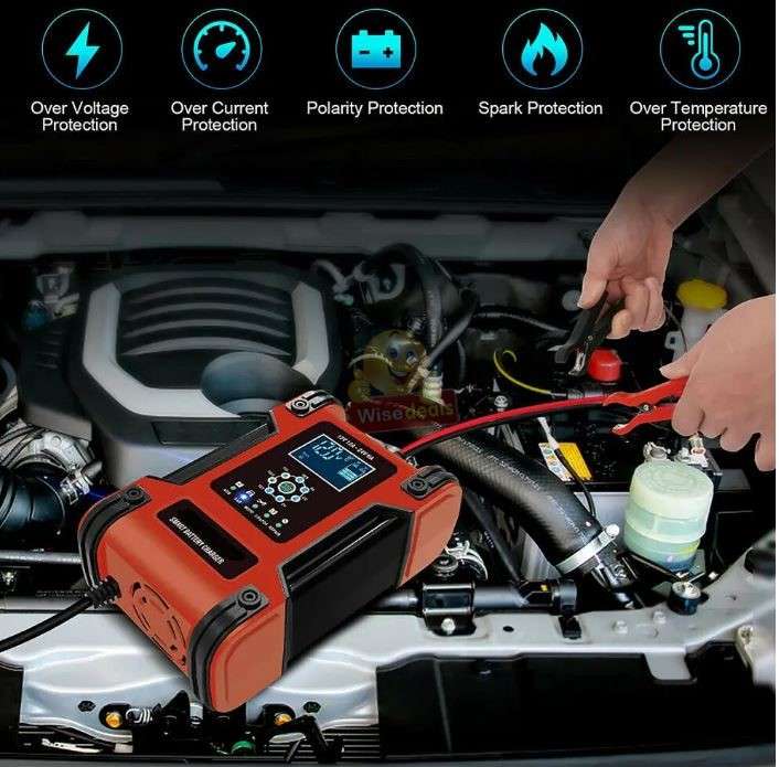 7 Stage Automatic Repair Battery Charger 24V 5A, 12V 10A For Most Battery Types