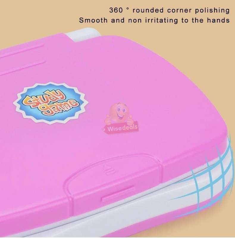 Childrens Educational Study Game Computer in Blue and Pink