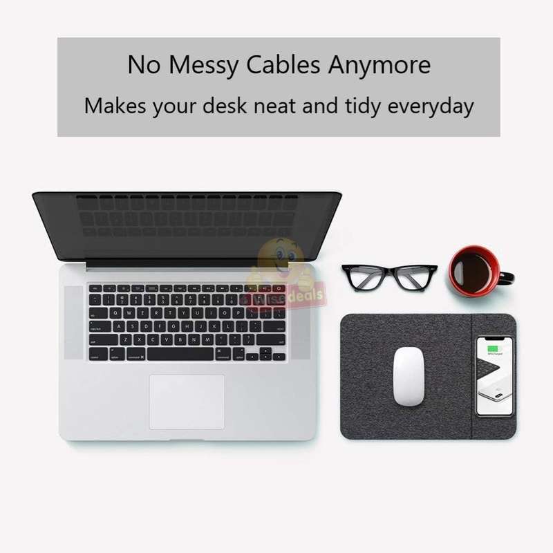 Fast Qi Wireless Charging Mouse Pad