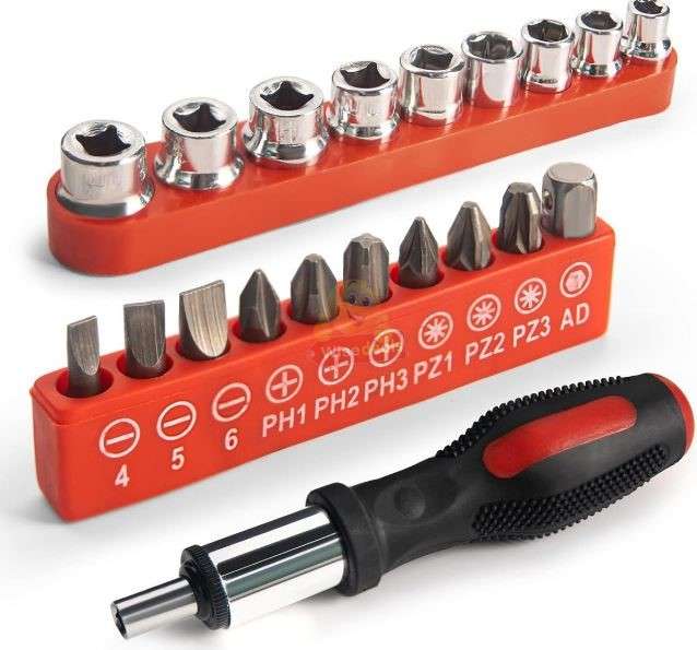 108 Piece Tool Set Accessories in Carry box