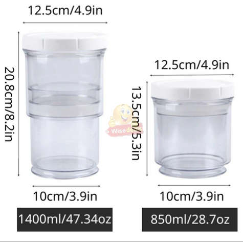 Adjustable food Storage Container