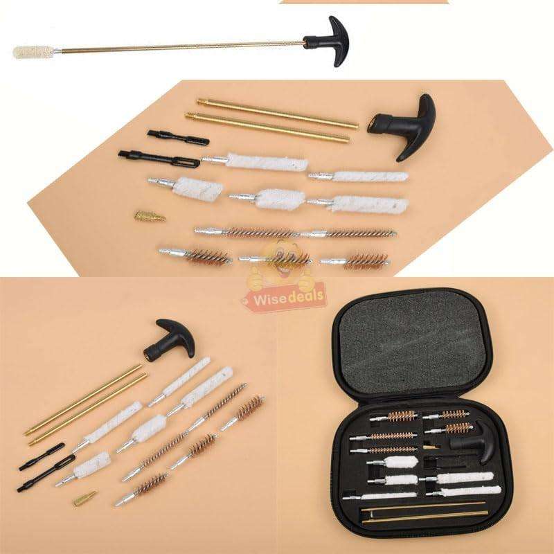 Universal Pistol Gun Cleaning Kit Barrel Brushes Tools for most Caliber guns