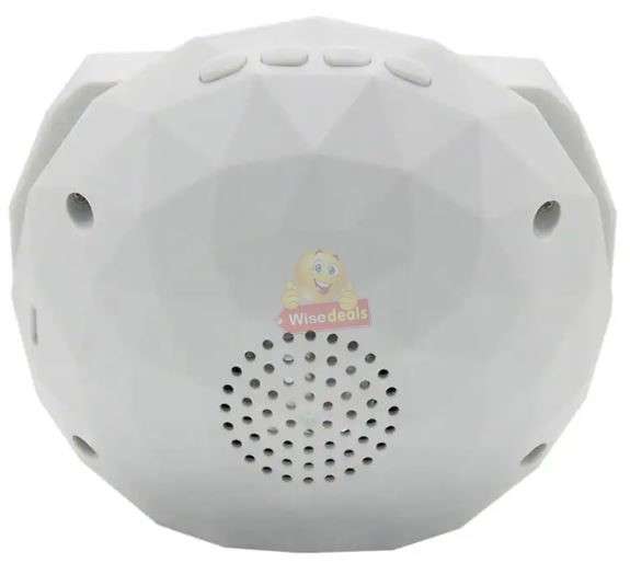 Bluetooth 3D Speaker and Wireless Charger with Adjustable Night Light