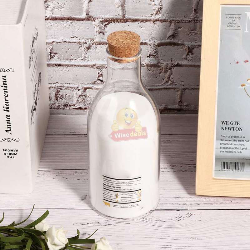 Creative DIY Message Lamp Milk Bottle Led Bedside Lamp