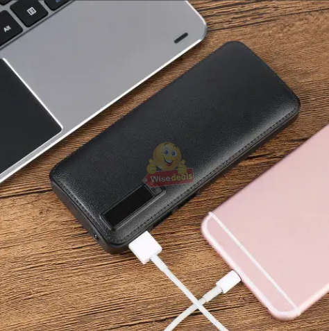 3 Ports to charge 3 Devices Simultaneously Power Bank large capacity 20 000mAh