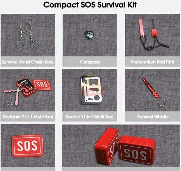 6-in-1 SOS Survival Kit