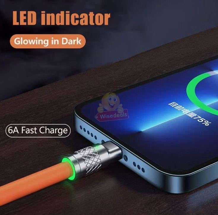 120W 3 in 1 Super Charging Zinc Alloy Micro USB Fast Charger