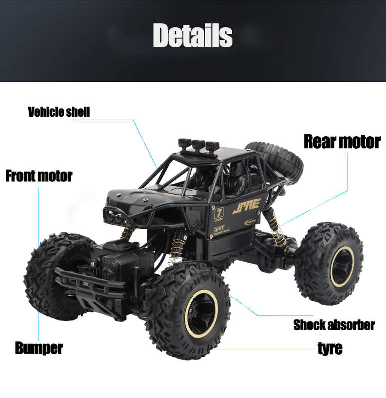 1:8 Huge! RC Bigfoot Off-Road Tracer, 4WD, Rubber Tires, 2.4Ghz Radio, Perfect CHRISTMAS GIFT!