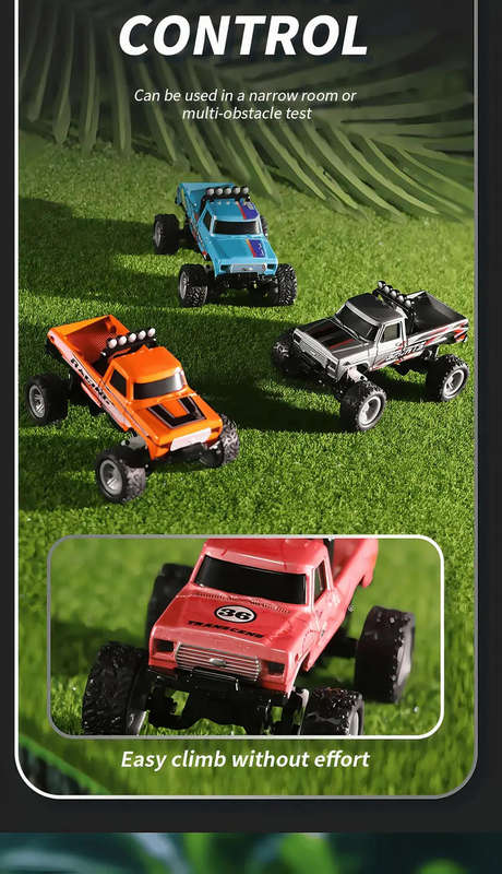 BRAND NEW! Metal-Alloy - 1:64 - 2.4Ghz Remote Control Car, High Speed, Rubber Tires, Silver Color