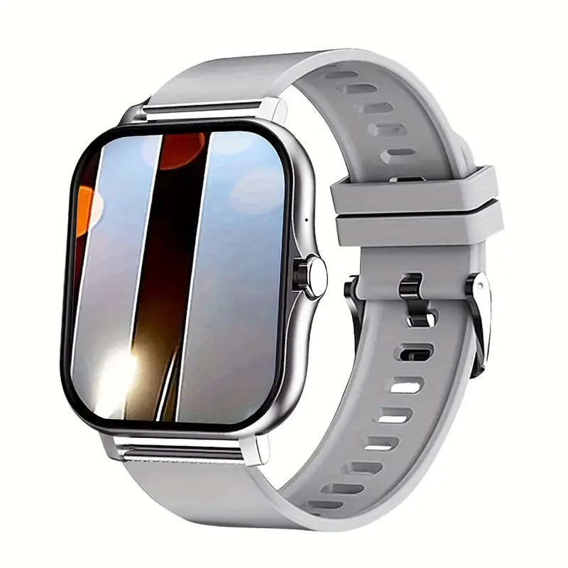 Silver 1.81" Smart Watch, High Definition Touchscreen, Vibrate, Audio, Bluetooth, Heart sensor