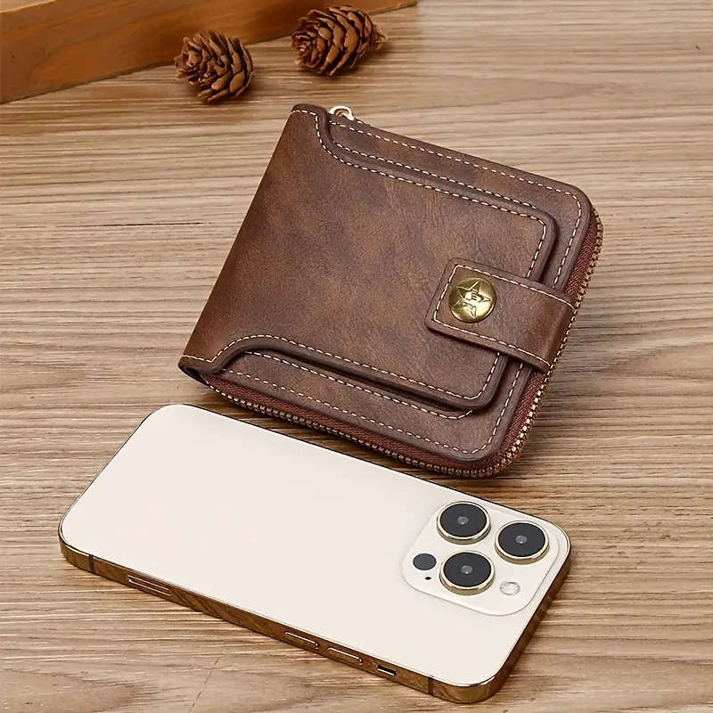 Coffee color - Men's Leather Wallet, High quality