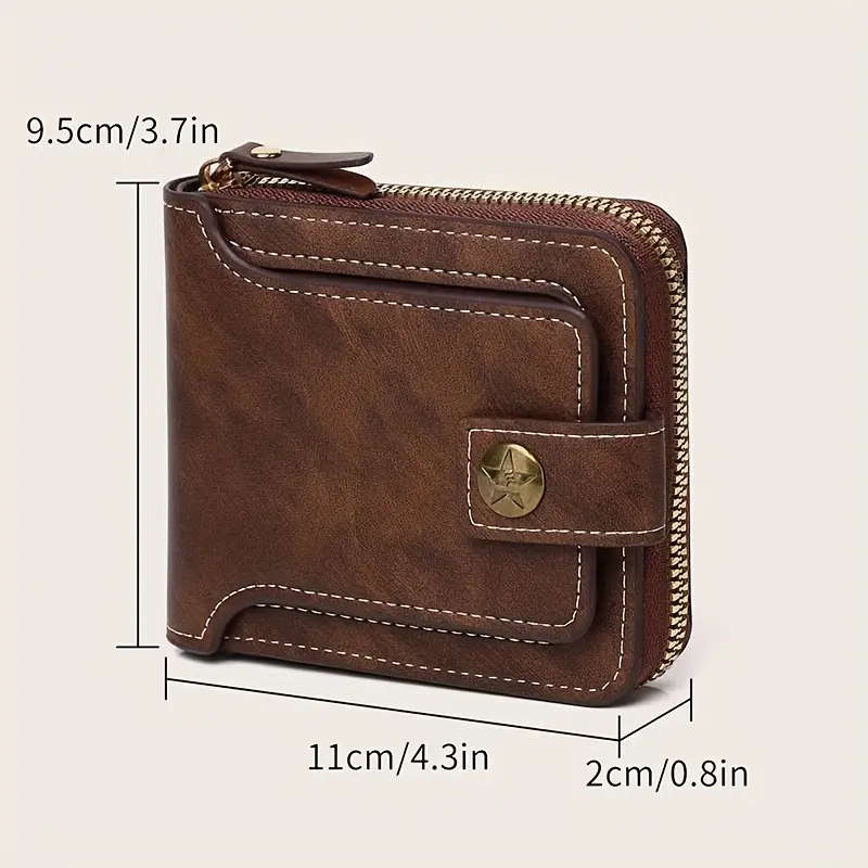 Coffee color - Men's Leather Wallet, High quality