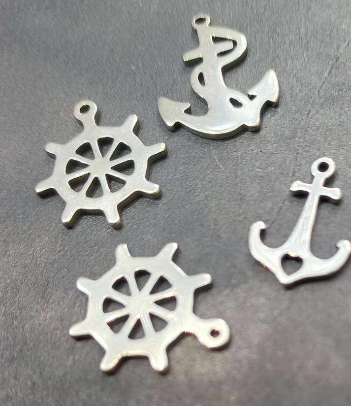 Stainless steel charms
