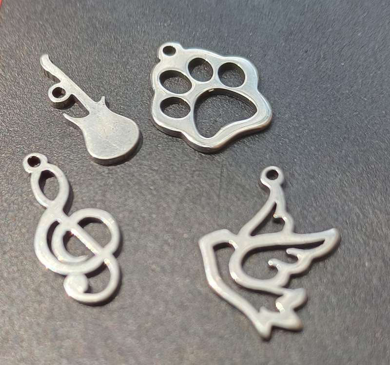 Stainless steel charms