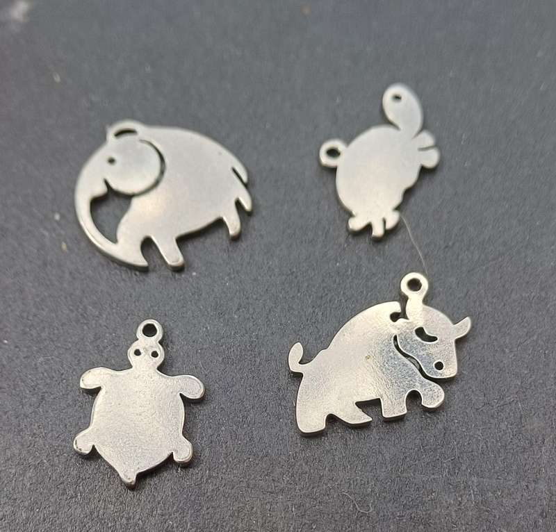 Stainless steel charms